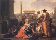 Nicolas Poussin The Holy Family in Egypt oil
